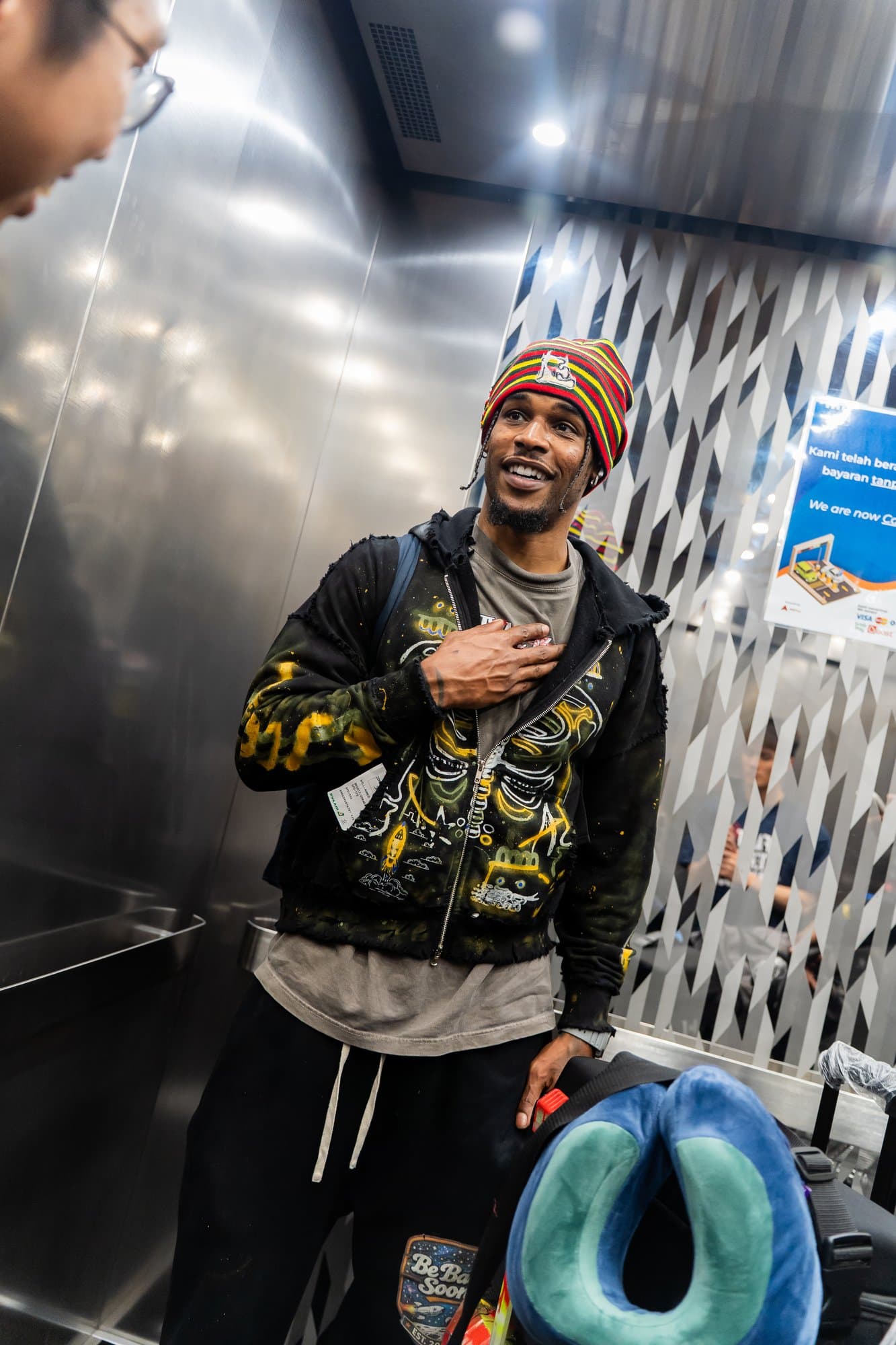 All smiles on arrival day